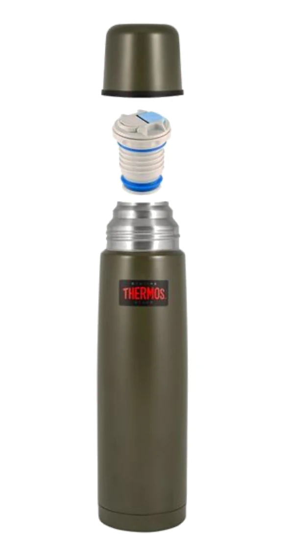 Термос THERMOS FBB-1000 в разборе: крышка-чашка и пробка