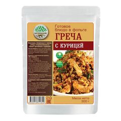 Готовое блюдо "Каша гречневая с курицей" 300 г. (Кронидов)
