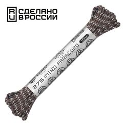 Паракорд 275 (мини) CORD nylon 10м RUS световозвращающий (brown), Название цвета: Коричневый, Товаров в упаковке, шт: 1, Варианты:  , Страна-производитель: РОССИЯ