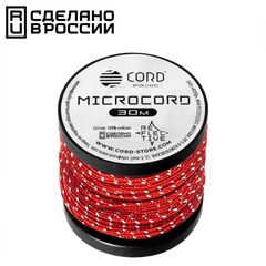 Микрокорд CORD катушка 30м светоотражающий (red), Название цвета: Красный, Товаров в упаковке, шт: 1, Варианты:  , Страна-производитель: РОССИЯ