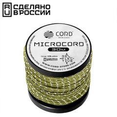 Микрокорд CORD катушка 30м светоотражающий (moss), Название цвета: Зеленый, Товаров в упаковке, шт: 1, Варианты:  , Страна-производитель: РОССИЯ