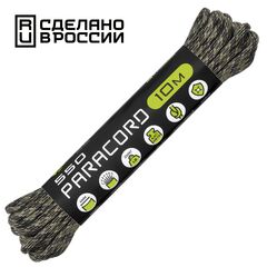 Паракорд 550 CORD nylon 10м RUS (forest camo), Название цвета: Черный / Бежевый / Темно-зеленый, Товаров в упаковке, шт: 1, Варианты:  , Страна-производитель: РОССИЯ