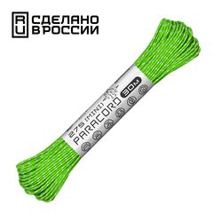 Паракорд 275 (мини) CORD nylon 30м RUS световозвращающий (lime), Название цвета: Светло-зеленый, Товаров в упаковке, шт: 1, Варианты:  , Страна-производитель: РОССИЯ