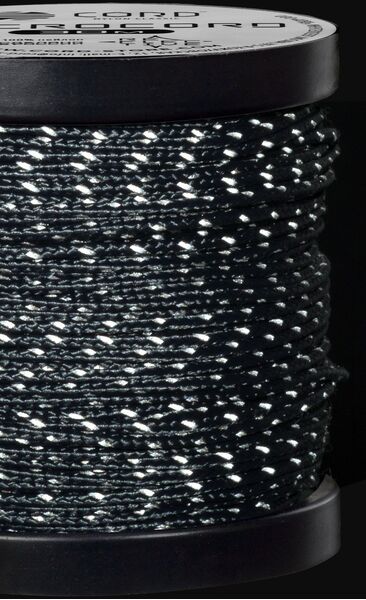 Микрокорд CORD катушка 10м светоотражающий (dark navy), Название цвета: Темно-синий, Товаров в упаковке, шт: 1, Варианты:  , Страна-производитель: РОССИЯ, изображение 3
