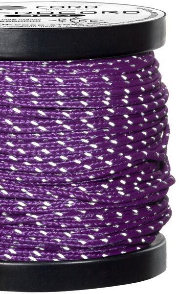 Микрокорд CORD катушка 10м светоотражающий (purple), Название цвета: Пурпурный, Товаров в упаковке, шт: 1, Варианты:  , Страна-производитель: РОССИЯ, изображение 2