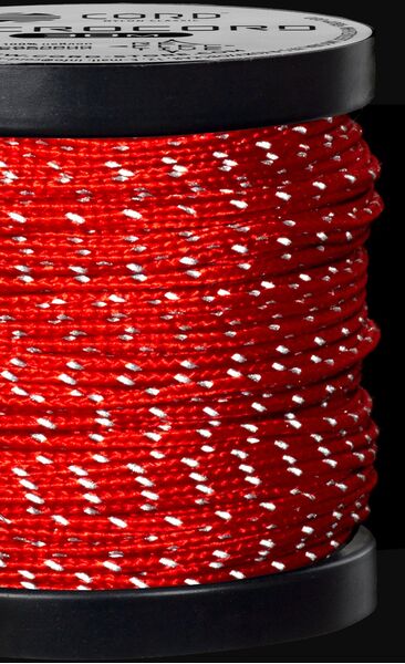 Микрокорд CORD катушка 30м светоотражающий (red), Название цвета: Красный, Товаров в упаковке, шт: 1, Варианты:  , Страна-производитель: РОССИЯ, изображение 3