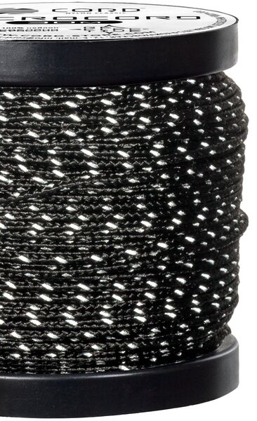 Микрокорд CORD катушка 30м светоотражающий (black), Название цвета: Черный, Товаров в упаковке, шт: 1, Варианты:  , Страна-производитель: РОССИЯ, изображение 2