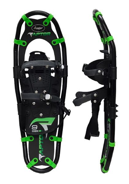 Снегоступы Canadian Camper RAPTOR R925 22,9х63,5, Название цвета: Черный / Зеленый, Товаров в упаковке, шт: 2, Размер: 22,9х63,5 см, Страна-производитель: КИТАЙ, изображение 3