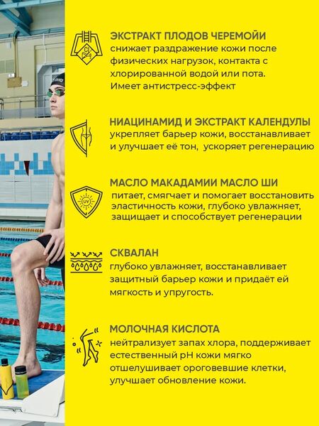 ONESS SPORT Гель для душа после занятий спортом и бассейна, 100 мл., изображение 4
