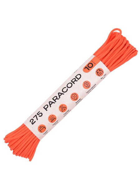 Паракорд 275 T-Gear x CORD nylon 10м (Neon Orange), Название цвета: Neon Orange, Страна-производитель: РОССИЯ, изображение 2
