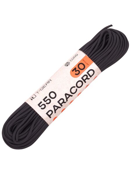 Паракорд 550 T-Gear x CORD nylon 30м (Black), Название цвета: Black, Страна-производитель: РОССИЯ, изображение 2
