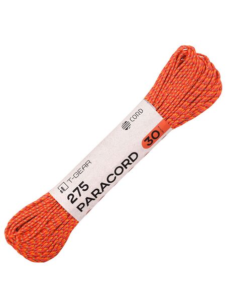 Паракорд 275 T-Gear x CORD nylon 30м световозвращающий (Orange X), Название цвета: Orange X, Страна-производитель: РОССИЯ, изображение 2