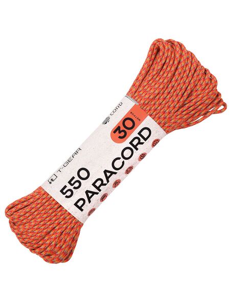 Паракорд 550 T-Gear x CORD nylon 30м (Orange Shades), Название цвета: Orange Shades, Страна-производитель: РОССИЯ, изображение 2