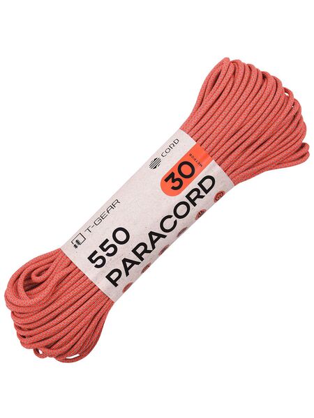 Паракорд 550 T-Gear x CORD nylon 30м (Orange Grey Snake), Название цвета: Orange Grey Snake, Страна-производитель: РОССИЯ, изображение 2