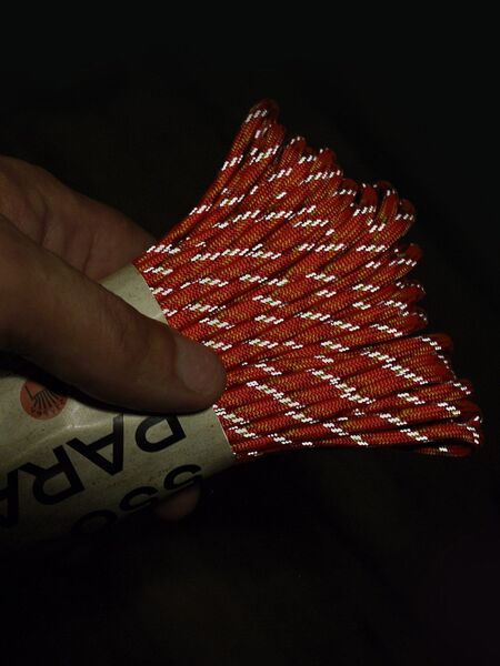 Паракорд 550 T-Gear x CORD nylon 30м световозвращающий (Orange X), Название цвета: Orange X, Страна-производитель: РОССИЯ, изображение 4