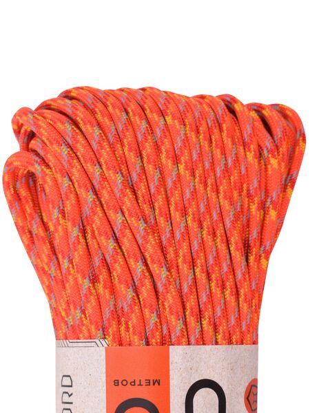 Паракорд 550 T-Gear x CORD nylon 30м световозвращающий (Orange X), Название цвета: Orange X, Страна-производитель: РОССИЯ, изображение 3