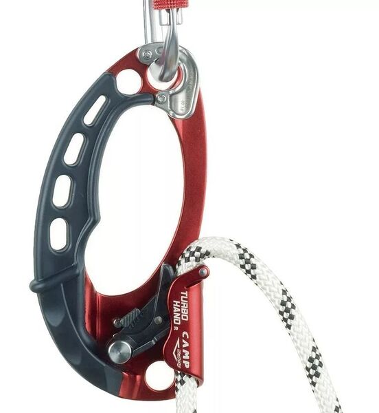 Зажим жумар TURBOHAND PRO CAMP, правый, алюминий, сталь, красный, изображение 7