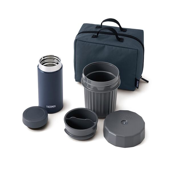 Ланч-набор THERMOS JEC-1000 NVY, 0,8 л, темно-синий, Название цвета: Темно-синий, Страна-производитель: КИТАЙ, изображение 2