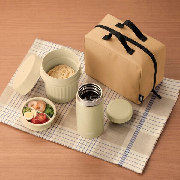 Ланч-набор THERMOS JEC-1000 BE, 0,8 л, песочный, Название цвета: Песочный, Страна-производитель: КИТАЙ, изображение 3