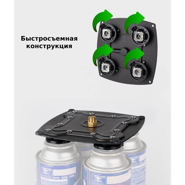 Переходник на 4 газовых баллона BRS-Q5A, изображение 5