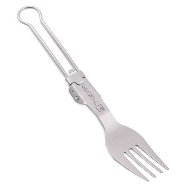Складная вилка титановая T-Gear Titanium Folding Fork