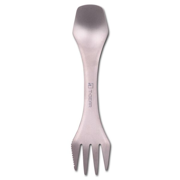 Ловилка титановая T-Gear Titanium Sport Double Ended Spork, изображение 3