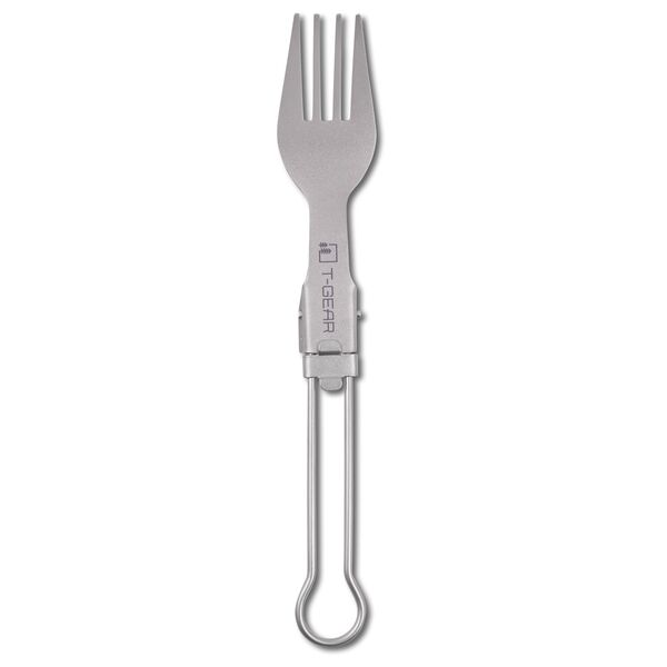 Складная вилка титановая T-Gear Titanium Folding Fork, изображение 3