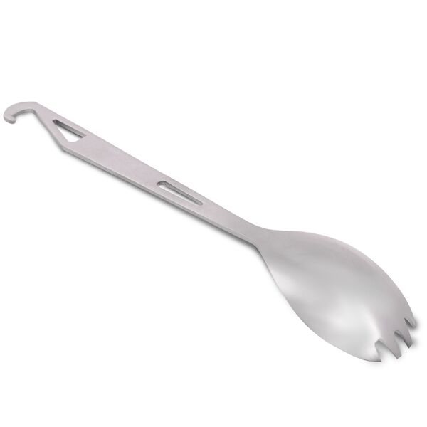 Ловилка с крючком титановая T-Gear Titanium Hooked Spork Polished, изображение 2