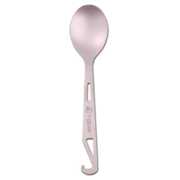Ложка с крючком титановая T-Gear Titanium Hooked Spoon Matt, изображение 3