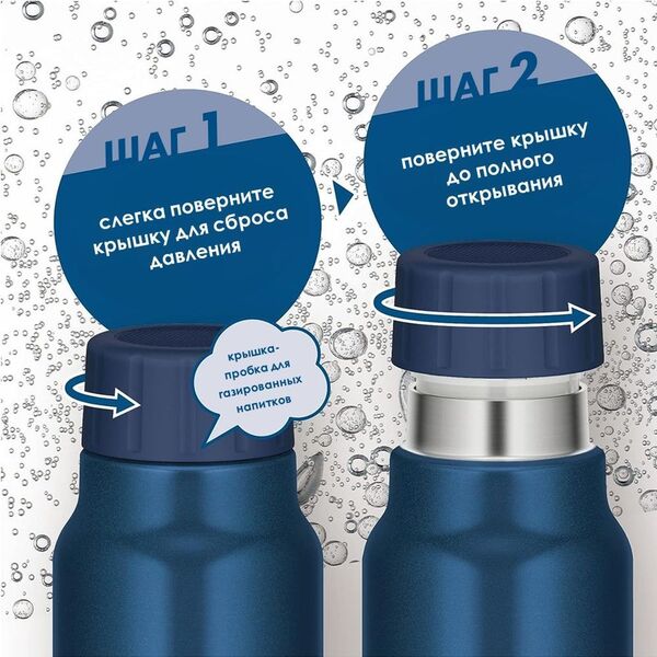 Термос из нерж. стали тм THERMOS FJK-1000 NVY 1.0L, изображение 4