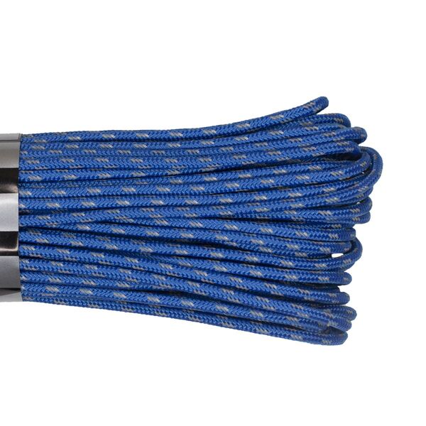 Паракорд 275 (мини) CORD nylon 10м RUS световозвращающий (blue), Название цвета: Голубой (Blue), Товаров в упаковке, шт: 1, Варианты:  , Страна-производитель: РОССИЯ