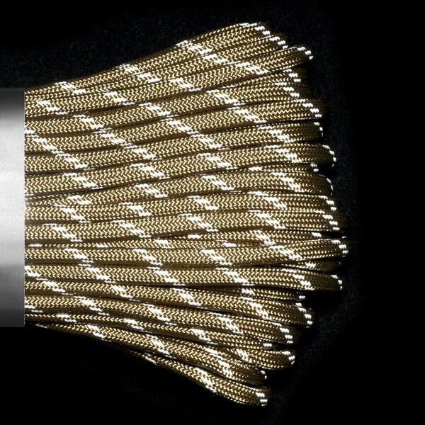 Паракорд 550 CORD nylon 30м RUS световозвращающий (tan), Название цвета: Бежевый, Товаров в упаковке, шт: 1, Варианты:  , Страна-производитель: РОССИЯ, изображение 3