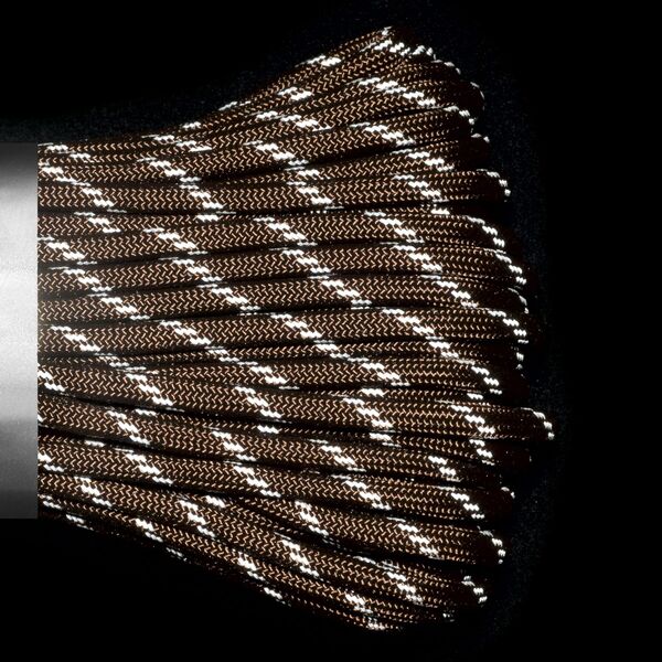 Паракорд 550 CORD nylon 30м RUS световозвращающий (brown), Название цвета: Коричневый, Товаров в упаковке, шт: 1, Варианты:  , Страна-производитель: РОССИЯ, изображение 3