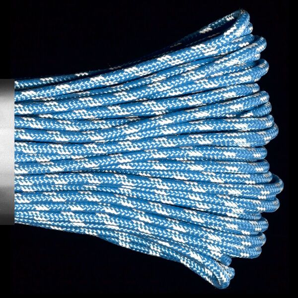 Паракорд 275 (мини) CORD nylon 30м RUS световозвращающий (carolina blue), Название цвета: Голубой, Товаров в упаковке, шт: 1, Варианты:  , Страна-производитель: РОССИЯ, изображение 4