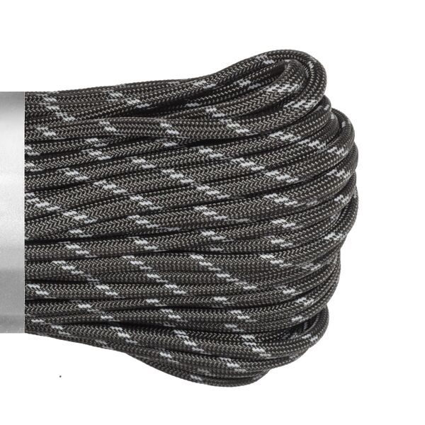Паракорд 550 CORD nylon 30м RUS световозвращающий (graphite), Название цвета: Темно-серый, Товаров в упаковке, шт: 1, Варианты:  , Страна-производитель: РОССИЯ, изображение 2