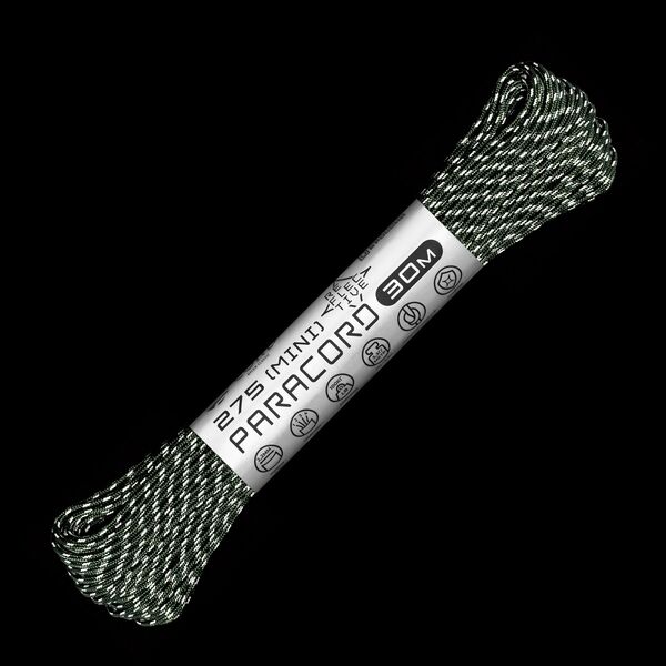 Паракорд 275 (мини) CORD nylon 30м RUS световозвращающий (hunter), Название цвета: Темно-зеленый, Товаров в упаковке, шт: 1, Варианты:  , Страна-производитель: РОССИЯ, изображение 3
