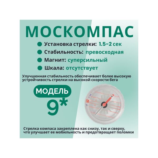 Компас Москомпас NOVI ( мод. 9* GTL (R) +линза-2 в коробочке), изображение 7