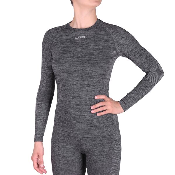 Термобелье UTO комплект Dryarn Nilit Sport Underwear W's 983201 Light Grey M, Название цвета: Light Grey, Товаров в упаковке, шт: 1, Размер: M, Вырез горловины: Круглый, Страна-производитель: КИТАЙ, изображение 3