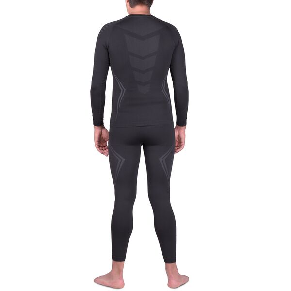 Термобелье UTO комплект Sports 2.0 Bamboo Charcoal 993104 Black/Grey XL, Название цвета: Черно-серый, Товаров в упаковке, шт: 1, Размер: XL, Вырез горловины: Круглый, Страна-производитель: КИТАЙ, изображение 2