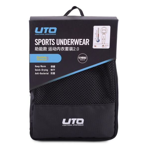 Термобелье UTO комплект Sports 2.0 Bamboo Charcoal W's 993204 Black/Red S, Название цвета: Black / Red, Товаров в упаковке, шт: 1, Размер: S, Вырез горловины: Круглый, Страна-производитель: КИТАЙ, изображение 13