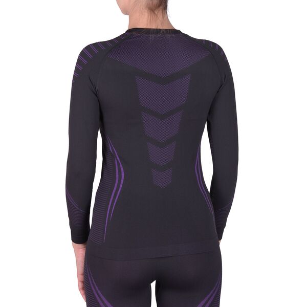Термобелье UTO комплект Sports 2.0 Bamboo Charcoal W's 993204 Black/Purple XL, Название цвета: Black / Purple, Товаров в упаковке, шт: 1, Размер: XL, Вырез горловины: Круглый, Страна-производитель: КИТАЙ, изображение 5