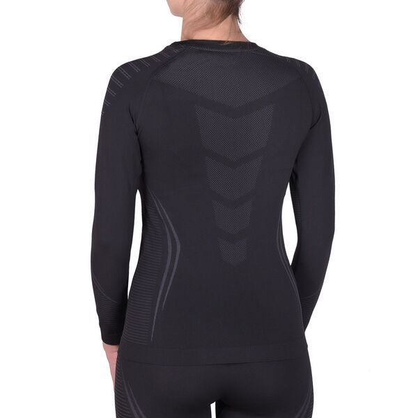 Термобелье UTO комплект Sports 2.0 Bamboo Charcoal W's 993204 Black/Grey L, Название цвета: Black / Grey, Товаров в упаковке, шт: 1, Размер: L, Вырез горловины: Круглый, Страна-производитель: КИТАЙ, изображение 5