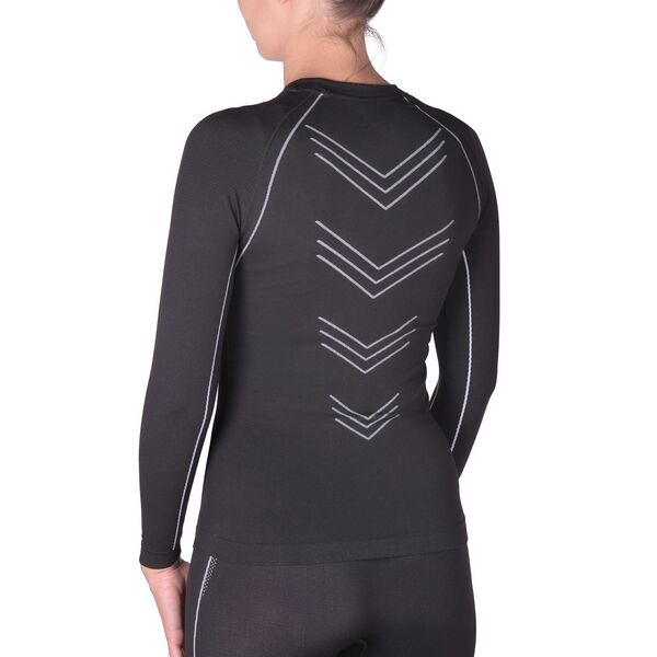 Термобелье UTO комплект Sports 4.0 Bamboo Charcoal W's 923201 Black/Grey M, Название цвета: Черно-серый, Товаров в упаковке, шт: 1, Размер: M, Вырез горловины: Круглый, Страна-производитель: КИТАЙ, изображение 5
