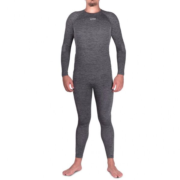 Термобелье UTO комплект Sports Dryarn Nilit 983101 Light Grey M, Название цвета: Light Grey, Товаров в упаковке, шт: 1, Размер: M, Вырез горловины: Круглый, Страна-производитель: КИТАЙ