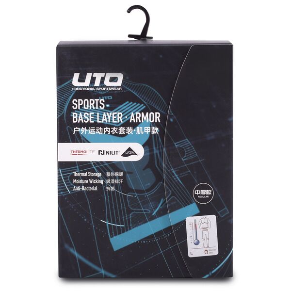 Термобелье UTO комплект Sports Armor ThermoLite Nilit W's 923202 Black/Grey L, Название цвета: Black / Grey, Товаров в упаковке, шт: 1, Размер: L, Вырез горловины: Круглый, Страна-производитель: КИТАЙ, изображение 11