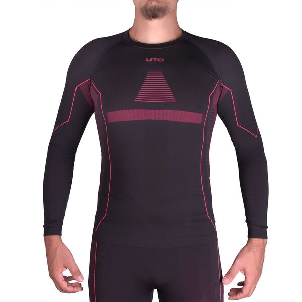 Термобелье UTO комплект Sports Bamboo Charcoal 973102 Black/Red XXL, Название цвета: Black / Red, Товаров в упаковке, шт: 1, Размер: XXL, Вырез горловины: Круглый, Страна-производитель: КИТАЙ, изображение 3