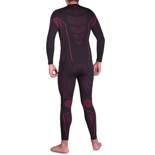 Термобелье UTO комплект Sports Bamboo Charcoal 973102 Black/Red L, Название цвета: Black / Red, Товаров в упаковке, шт: 1, Размер: L, Вырез горловины: Круглый, Страна-производитель: КИТАЙ, изображение 2