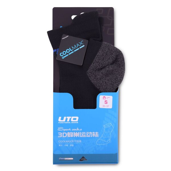 Носки UTO Sport Socks 3D CoolMax W's 991202 Black M, Название цвета: Black, Размер: M, Страна-производитель: КИТАЙ, изображение 6