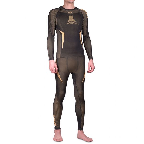 Термобелье комплект UTO Outdoor Bamboo Carbon Thermal 943106 Черное/Золотое L, Название цвета: Черный / Золотой, Товаров в упаковке, шт: 1, Размер: L, Страна-производитель: КИТАЙ
