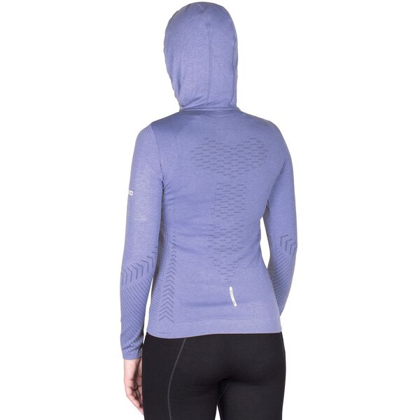 Толстовка UTO Zipper Long Sleeve Hoodie W's 929202 Star Grey Purple M, Название цвета: Star Grey Purple, Товаров в упаковке, шт: 1, Размер: M, Страна-производитель: ЮЖНАЯ КОРЕЯ, изображение 4
